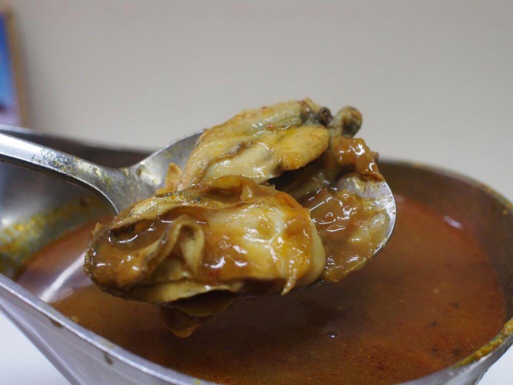 カレーの店うどん　牡蠣