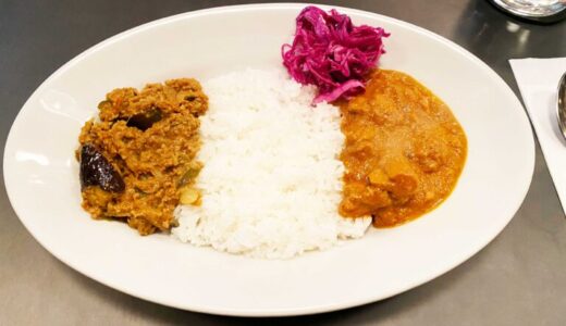 チキンマサラカレー＆ナスと挽肉｜THE SALOON｜（代々木上原）
