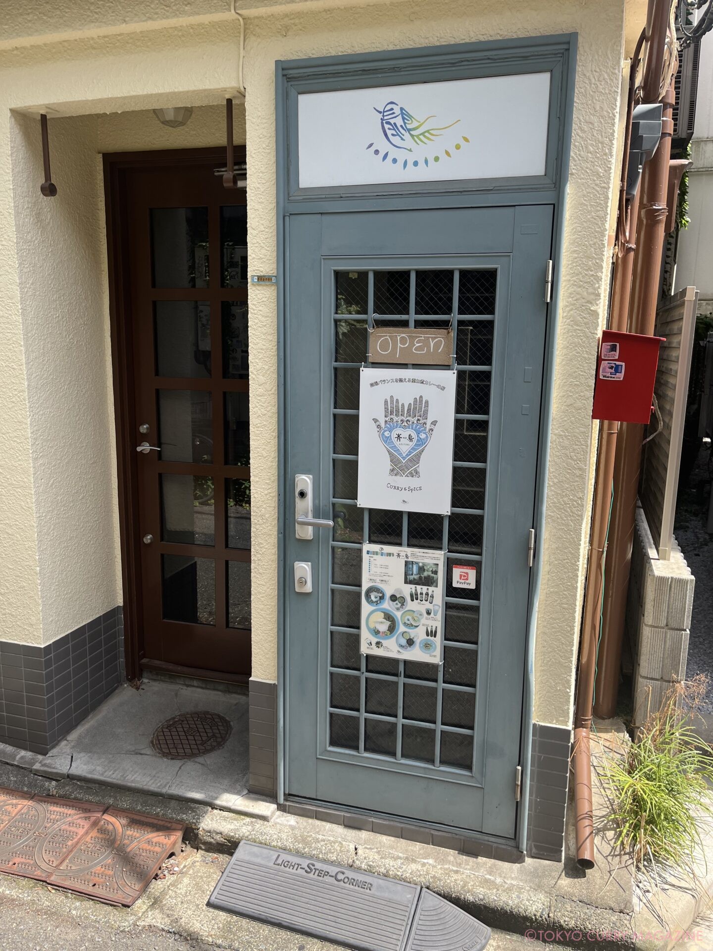 青い鳥二種盛りカレー