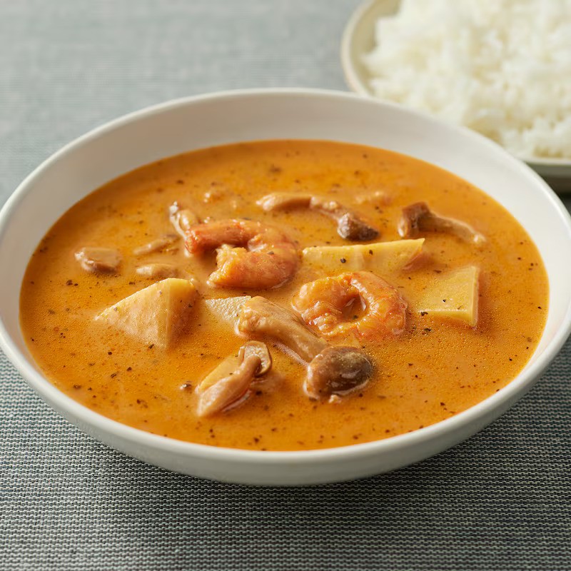 無印良品「海老とトマトのクリーミースープカレー」