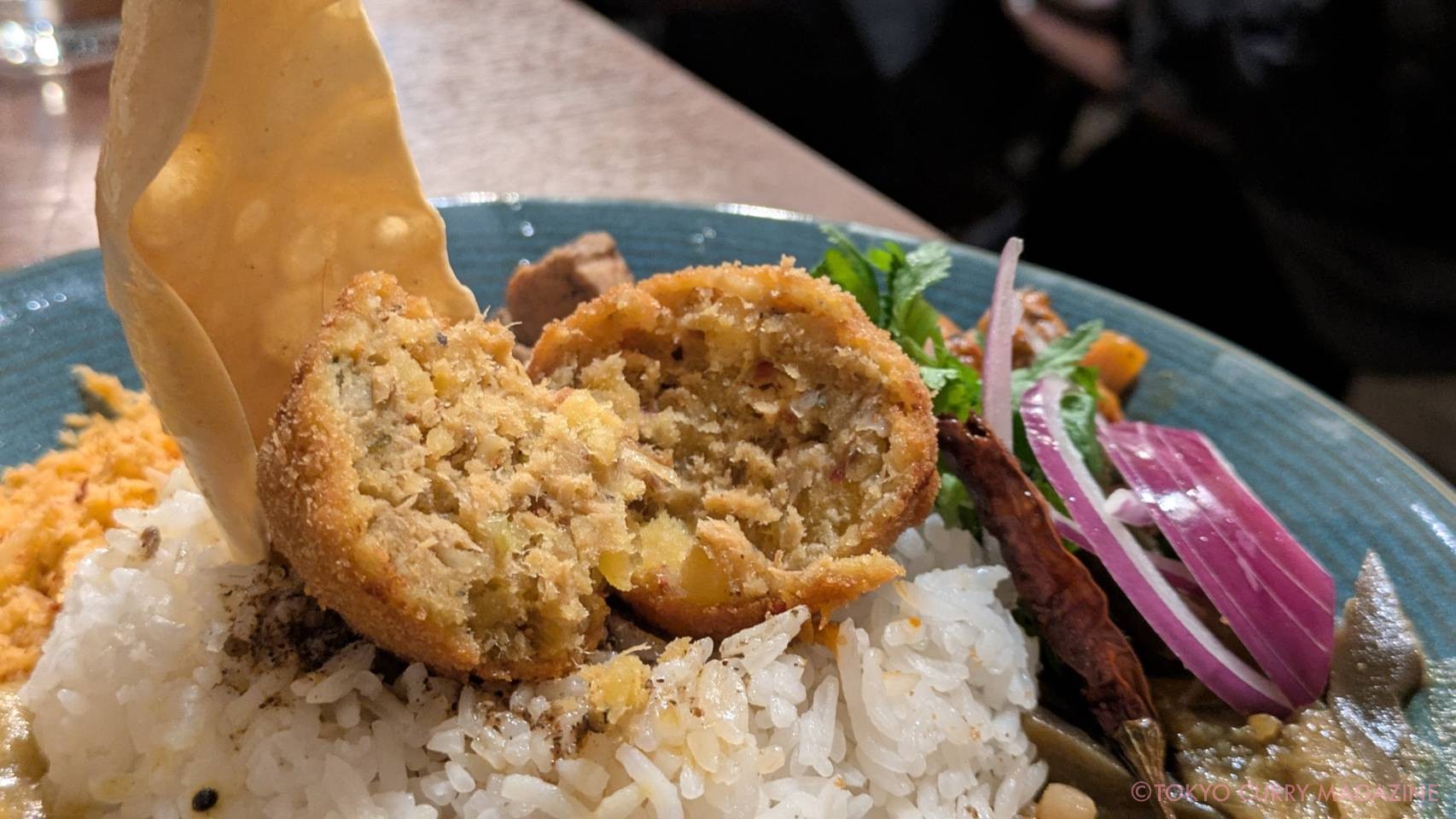 本日のランチプレート│ティンティンスリランカカレー(神田小川町)