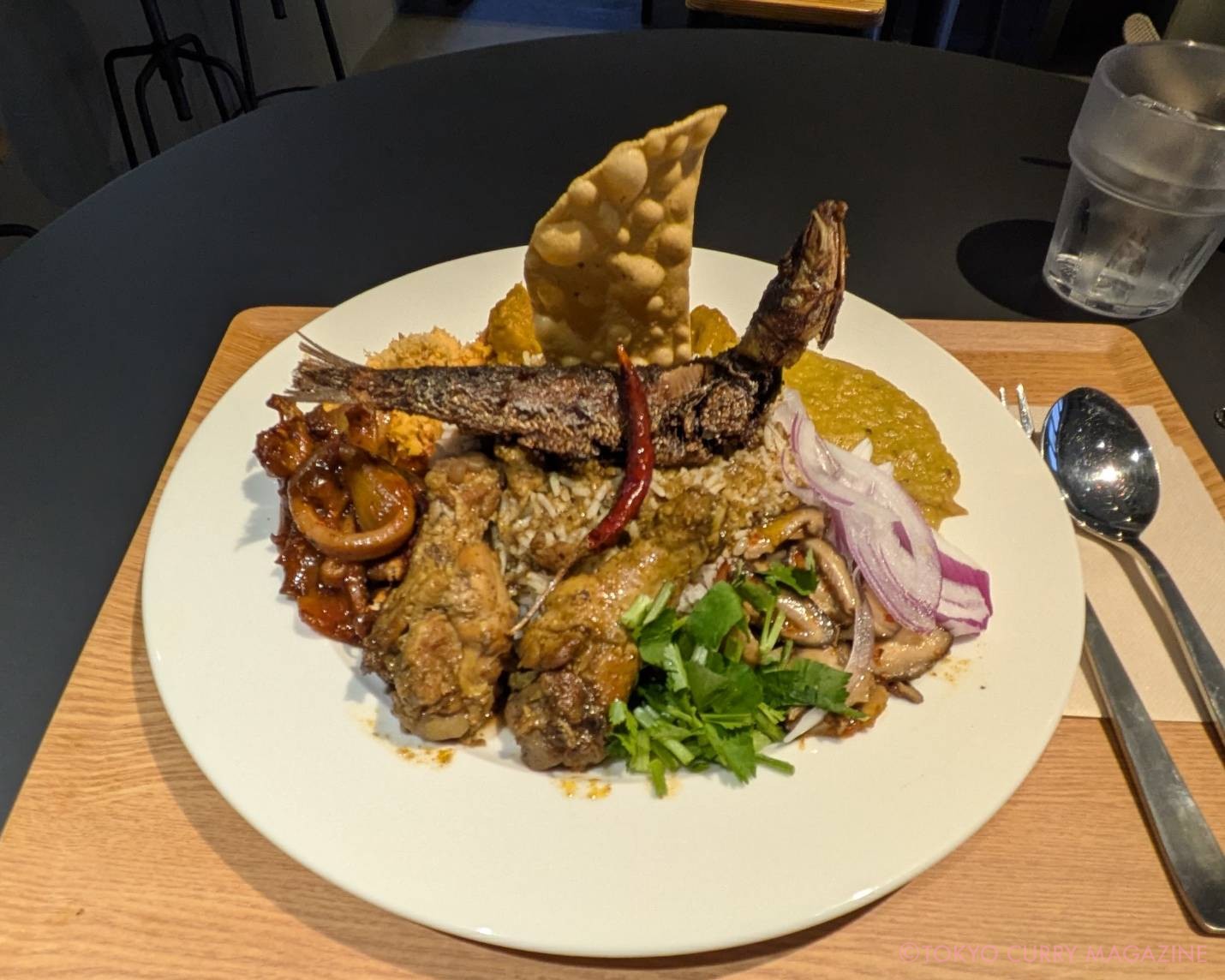 本日のランチプレート│ティンティンスリランカカレー(神田小川町)