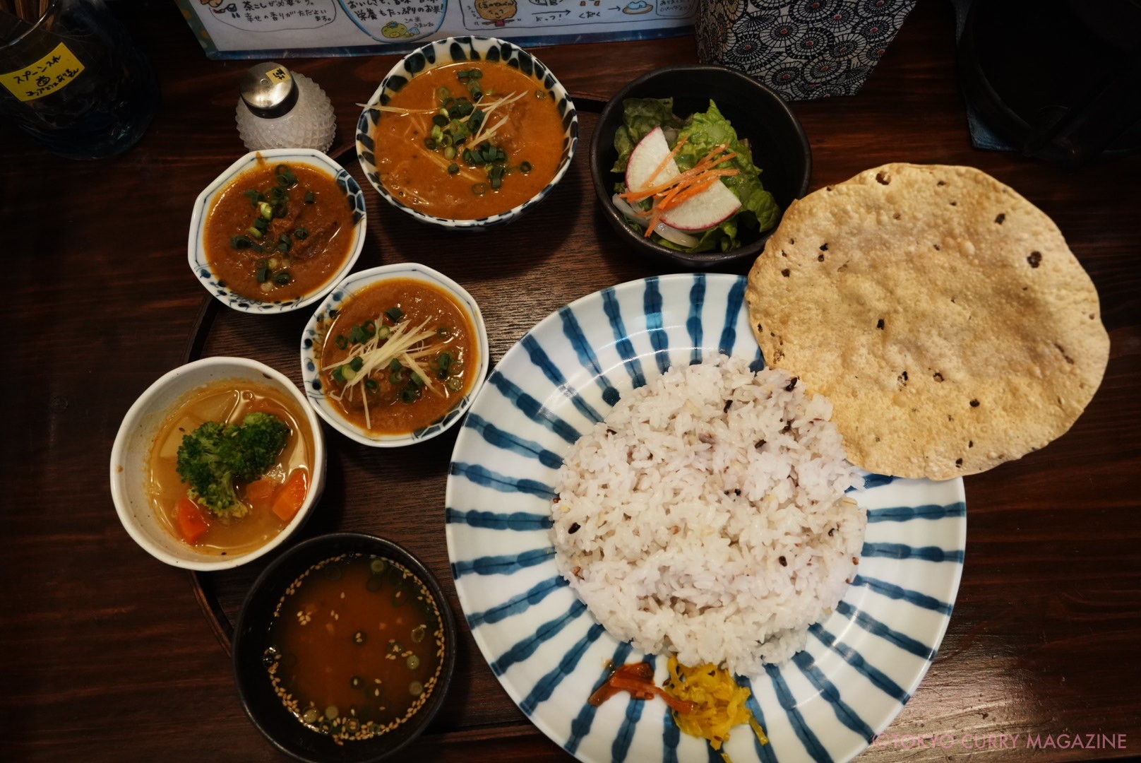 森下「月と亀」深川インド定食 鰯のつみれカレー定食